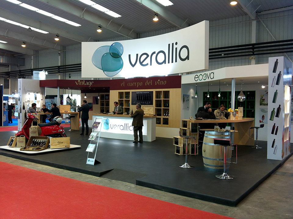 Visualización 3D stand de Veralia para la ferlia Enomaq 2013